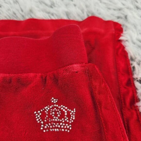 Girls Y2K Vintage Velour Tracksuit Red Arizona 2 Piece Girls Size 6 - Picture 8 of 11